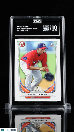Rafael Devers TAG 10 2014 Bowman Draft RC Rookie 1st Prospects GEM MINT TP-37 