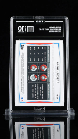 Rafael Devers TAG 10 2014 Bowman Draft RC Rookie 1st Prospects GEM MINT TP-37 