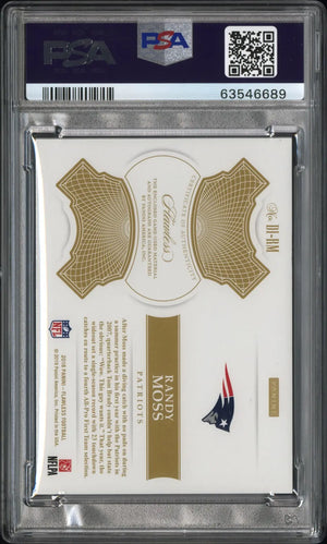 Randy Moss /5 5/5 Flawless Patch Auto 2019 Update Distinguished Patriots 