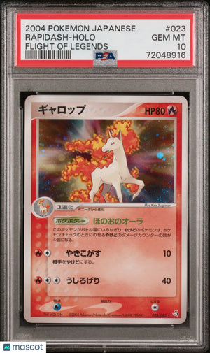 Rapidash PSA 10 2004 Pokemon Japanese Flight Of Legends #023 Japanese 023/082 
