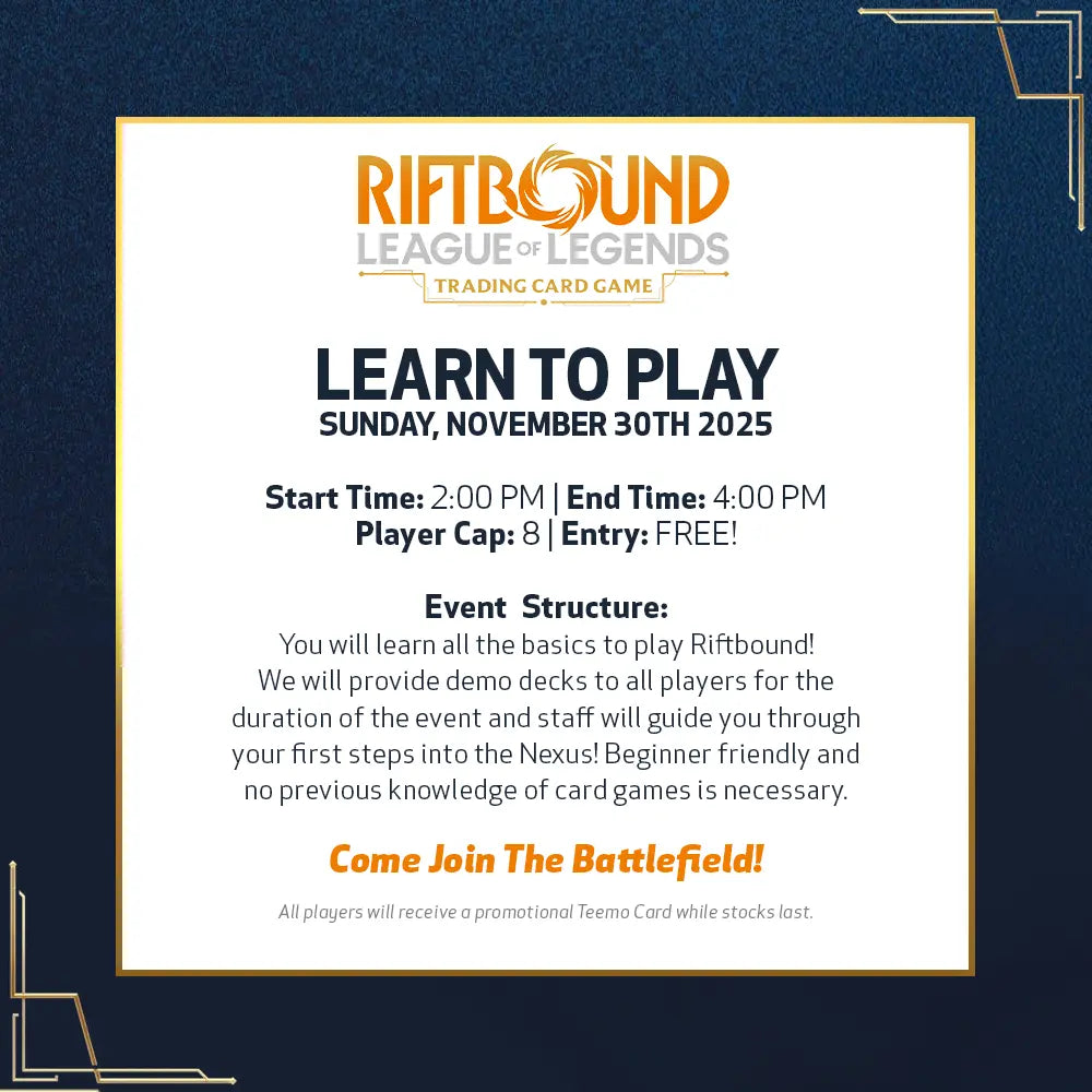Riftbound League of Legends Learn To Play 