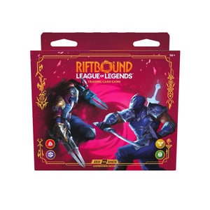 Riftbound League of Legends TCG: Vendetta Zed vs Shen Display 