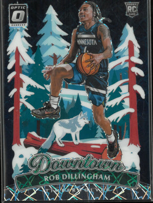 Rob Dillingham Downtown Optic Prizm SIlver RC Rookie 2024-25 
