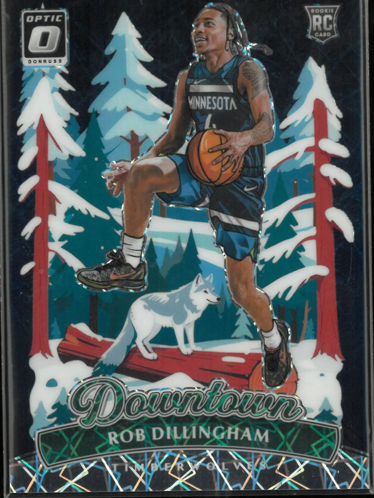 Rob Dillingham Downtown Optic Prizm SIlver RC Rookie 2024-25 