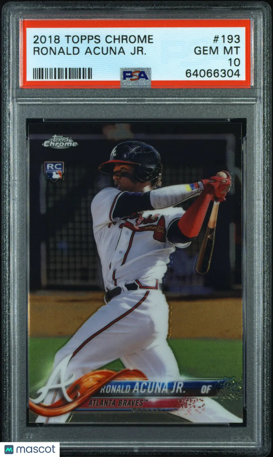 Ronald Acuna Jr 2018 Topps Chrome PSA 10 RC Rookie 