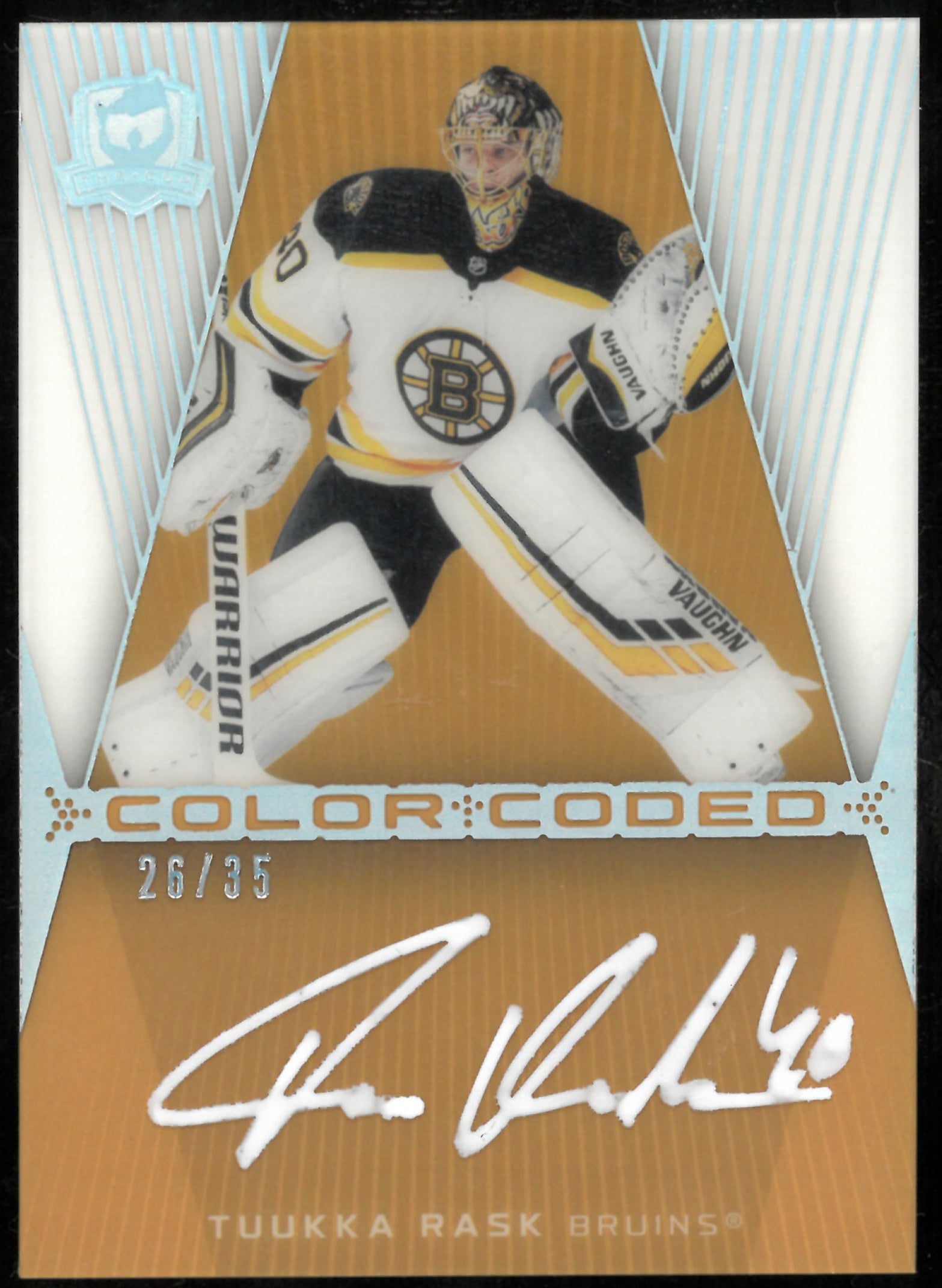 2024-25 UD The Cup Color Coded Auto Tuukka Rask /35