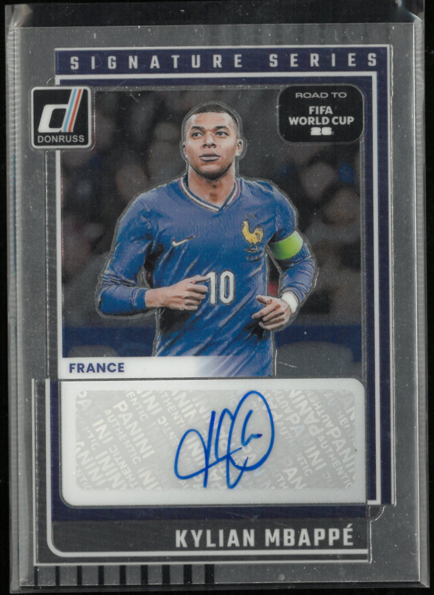 2025 Panini Donruss Road to FIFA World Cup Kylian Mbappe Autograph Auto