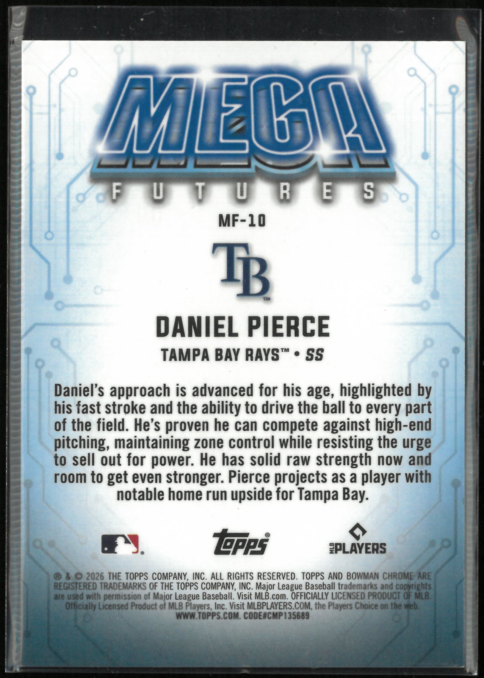 2026 Topps Bowman Chrome Mega Futures Daniel Pierce