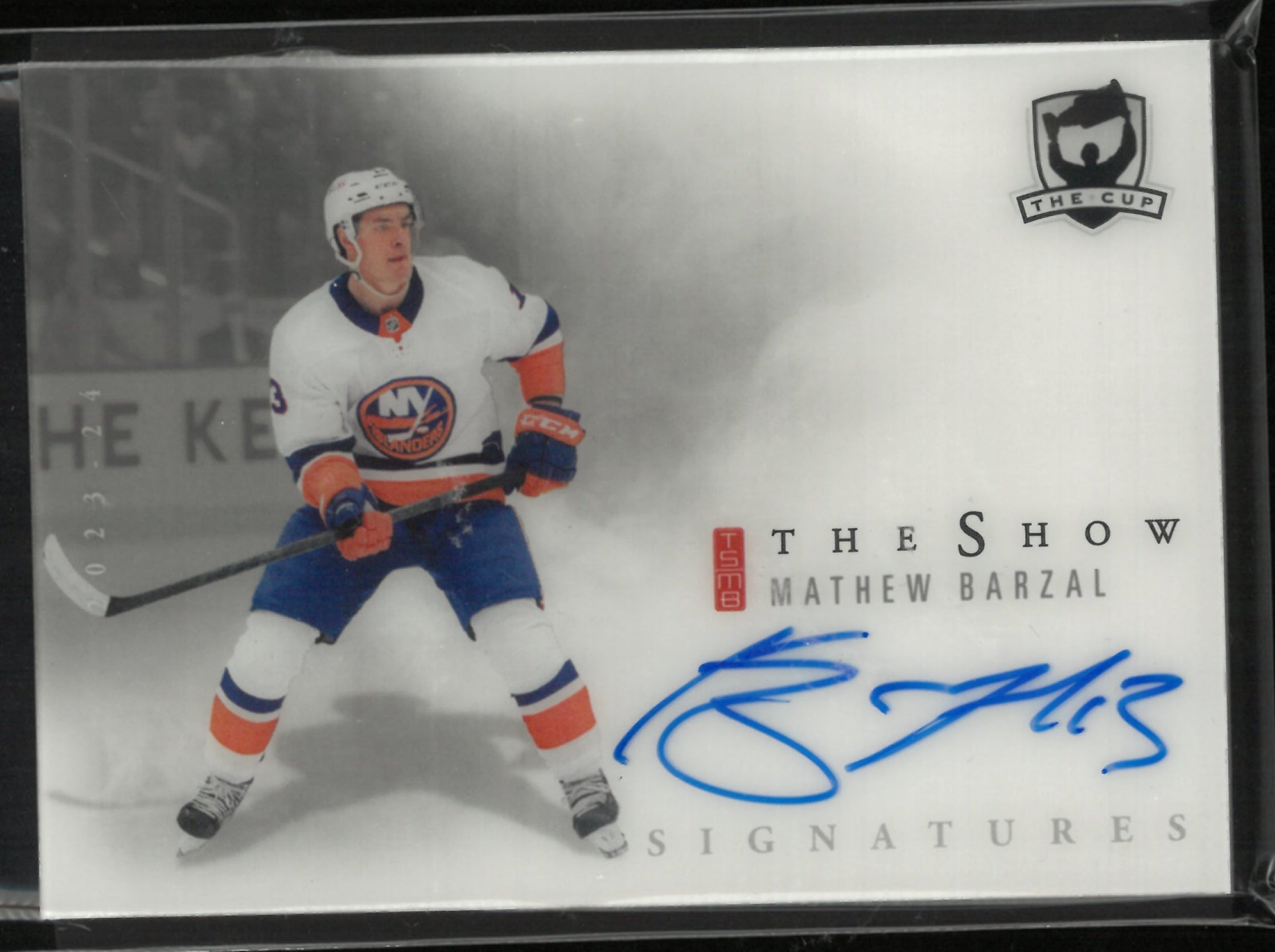 2023-24 Upper Deck The Cup The Show Autograph Mathew Barzal Auto