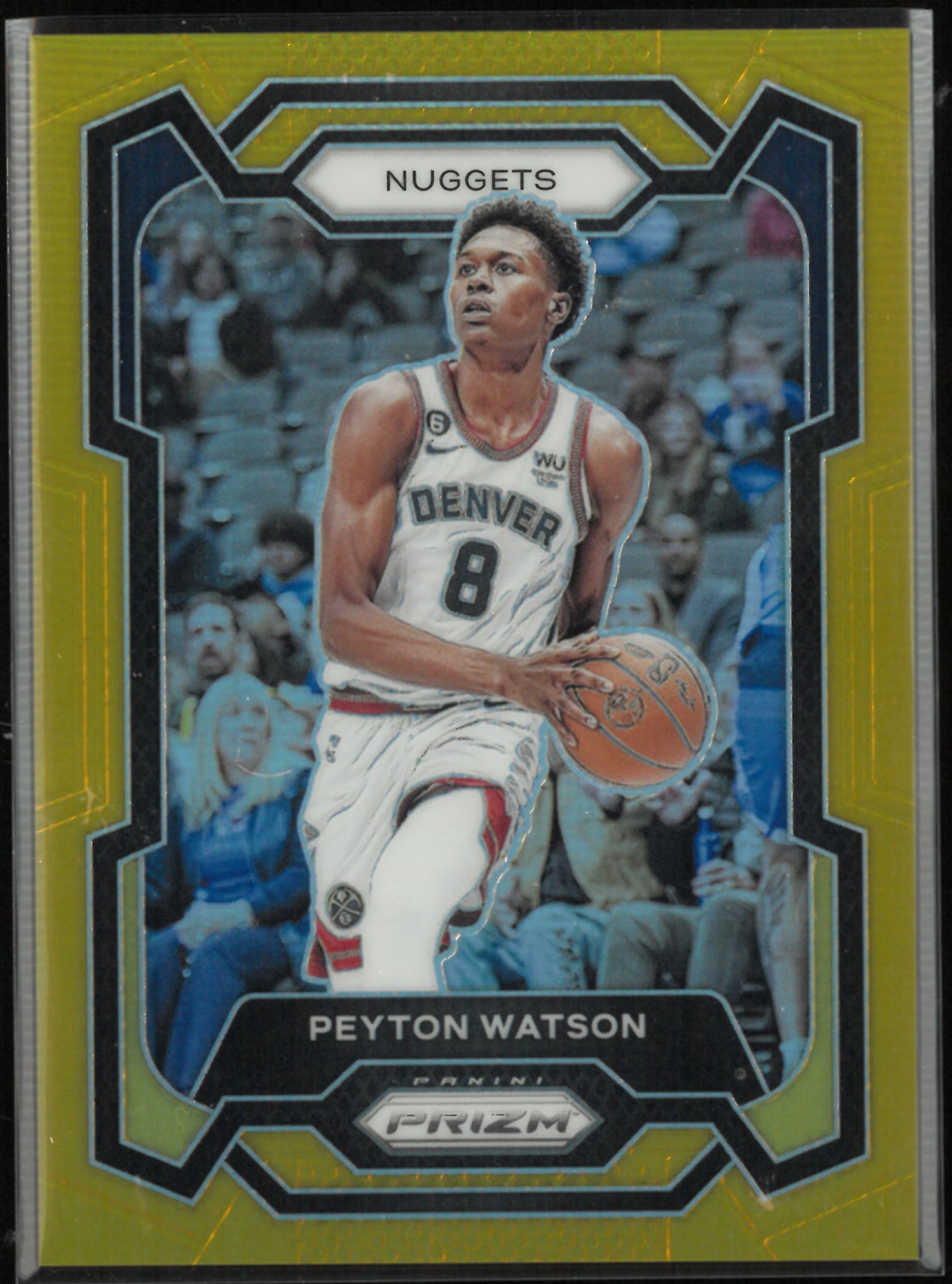 2023-24 Panini Prizm Peyton Watson Gold /10