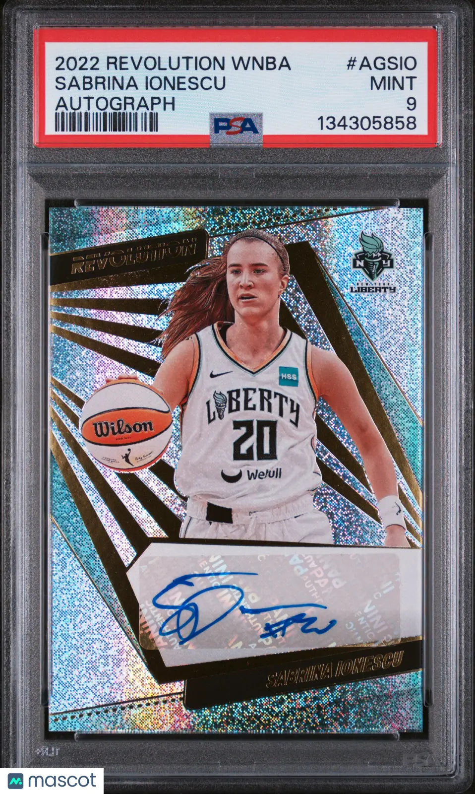 Sabrina Ionescu PSA 9 2022-23 Panini Revolution WNBA Autograph 