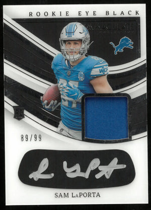 Sam LaPorta /99 Auto RC IMMACULATE 2023 Eye Black Rookie 
