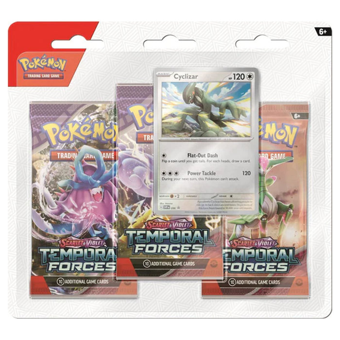 Scarlet And Violet Temporal Forces 3 Pack Blister Cyclizar