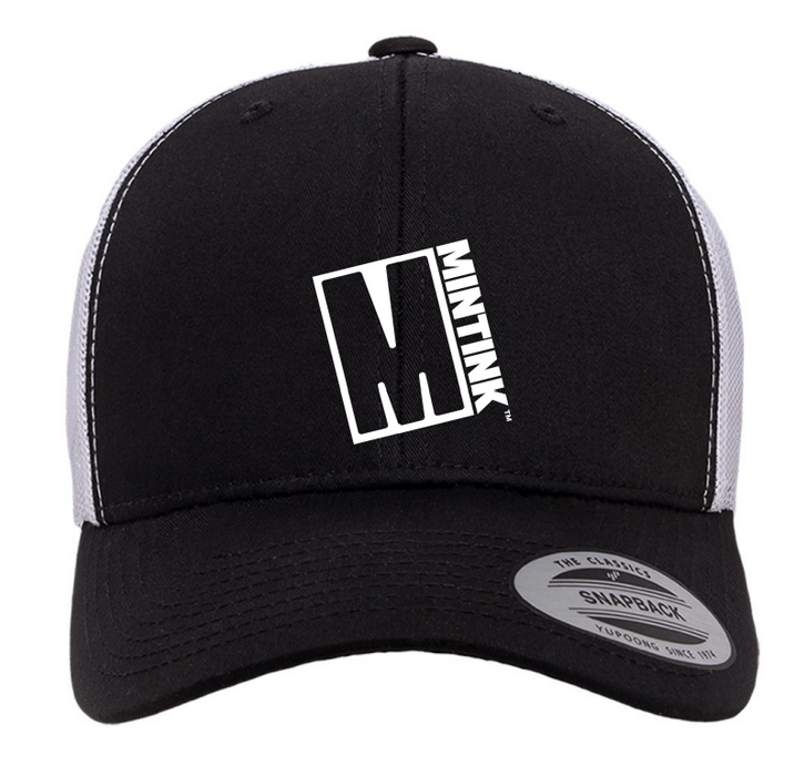 Mintink Black and White Trucker Cap