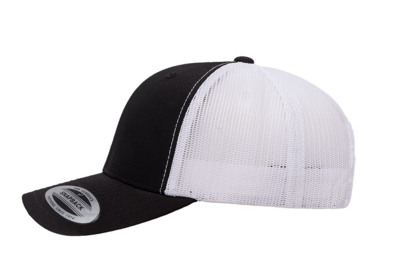 Mintink Black and White Trucker Cap