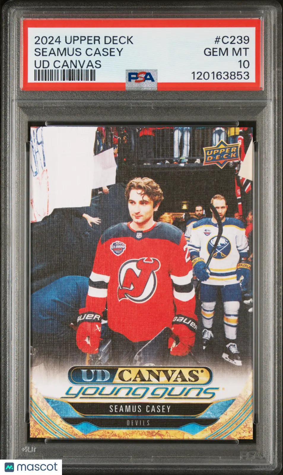 Seamus Casey UD Canvas Young Guns RC PSA 10 GEM Rookie Upper Deck 2024-25 24-25 