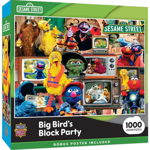 Sesame Street - Big Bird's Block Party 1000 Piece Jigsaw Puzzle 