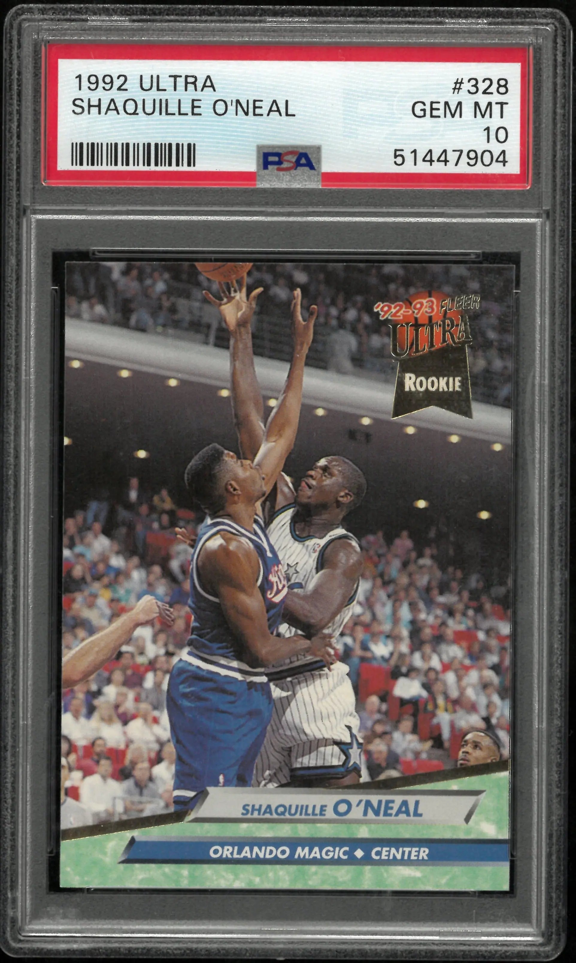 Shaquille O'Neal RC Rookie PSA 10 Ultra 1999-93 92-93 Fleer 328 