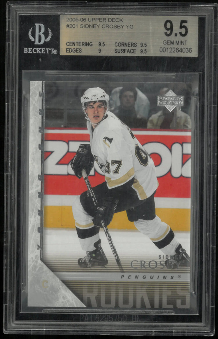 Sidney Crosby BGS 9.5 Young Guns RC Rookie 2005-06 05-06 Upper Deck Penguins 