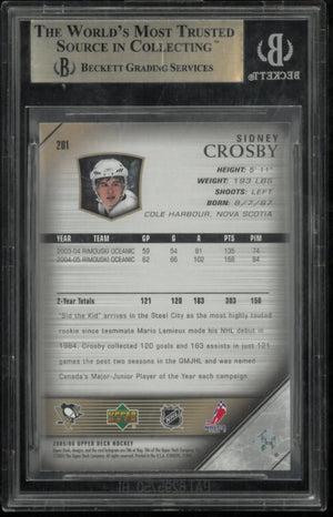Sidney Crosby BGS 9.5 Young Guns RC Rookie 2005-06 05-06 Upper Deck Penguins 