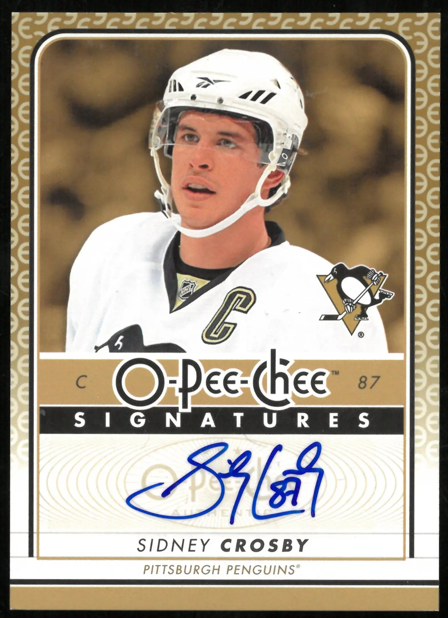 Sidney Crosby O Pee Chee Signatures Auto 2009-10 09-10 Autograph 