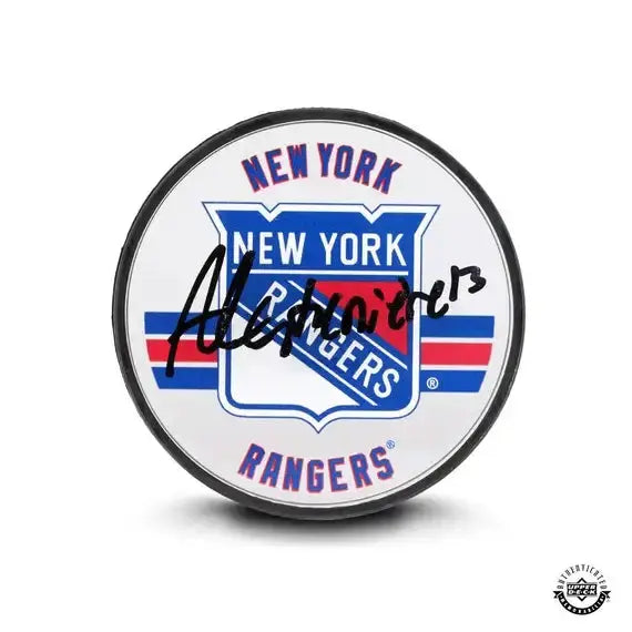Skip to the beginning of the images gallery Alexis Lafrenière Autographed New York Rangers Acrylic Puck 