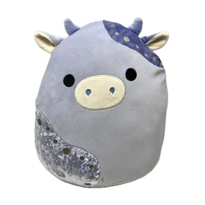 Squishmallows Stuffed Velvet Plush Toy Marzio Cow 12 Inch 