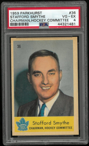 Stafford Smythe 1959-60 Parkhurst PSA 4 59-60 #36 Chairman Hockey Committee 