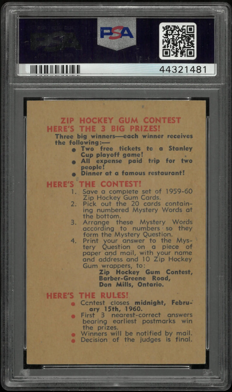 Stafford Smythe 1959-60 Parkhurst PSA 4 59-60 #36 Chairman Hockey Committee 