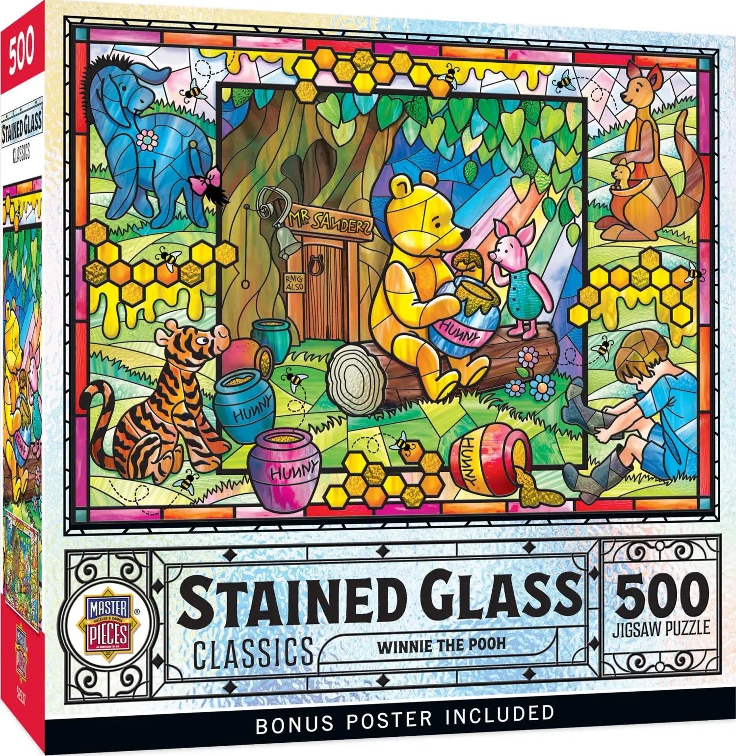 Stained Glass - Classic Winnie the Pooh 500pc Puzzle 