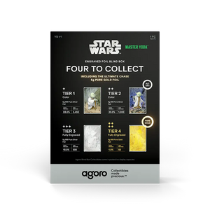 Star Wars Master Yoda Silver Foil Blind Box Collectible 