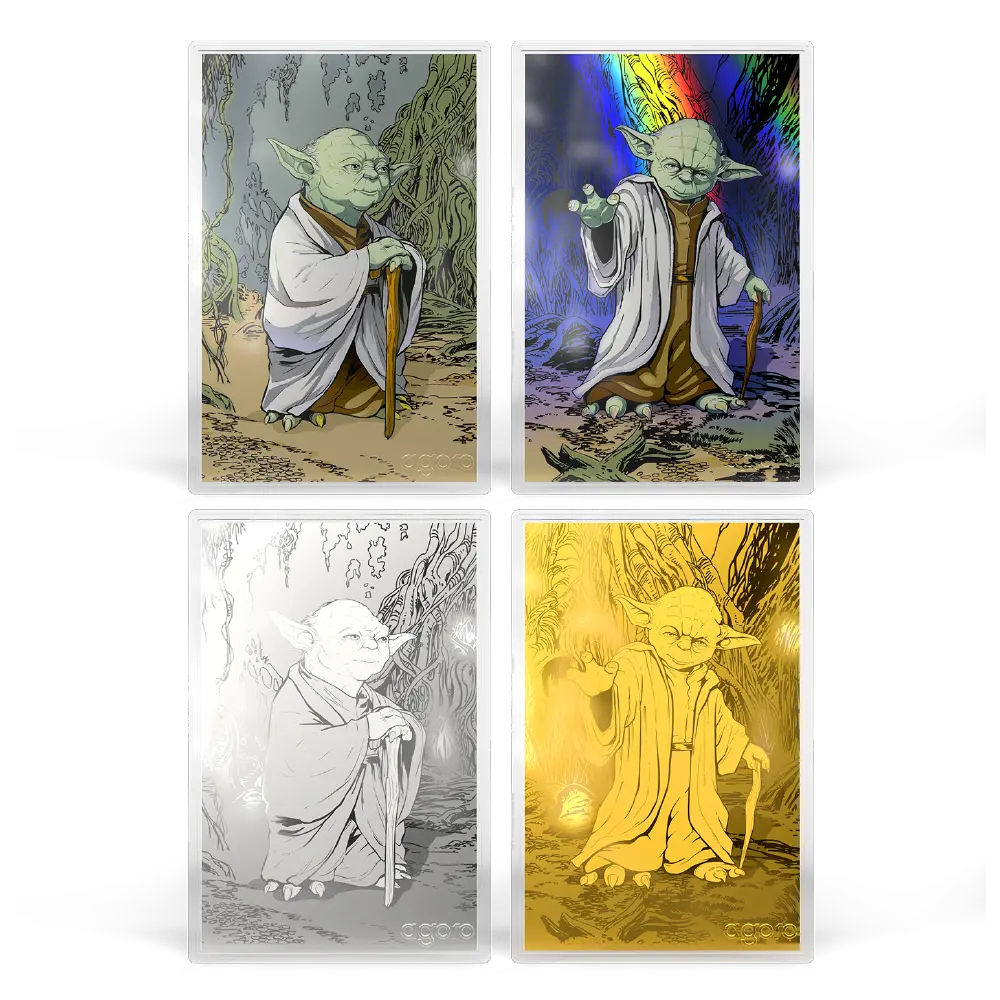 Star Wars Master Yoda Silver Foil Blind Box Collectible 