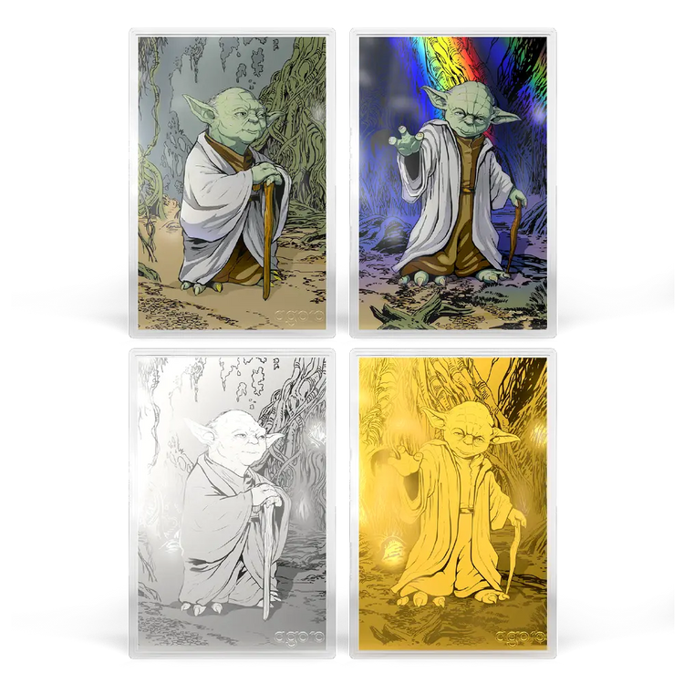 Star Wars Master Yoda Silver Foil Blind Box Collectible 