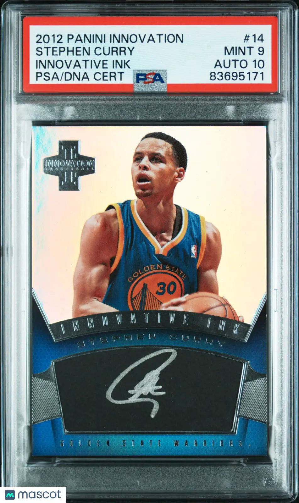 Stephen Curry PSA 9 Auto 10 2012-13 Panini Innovation Innovative Ink 