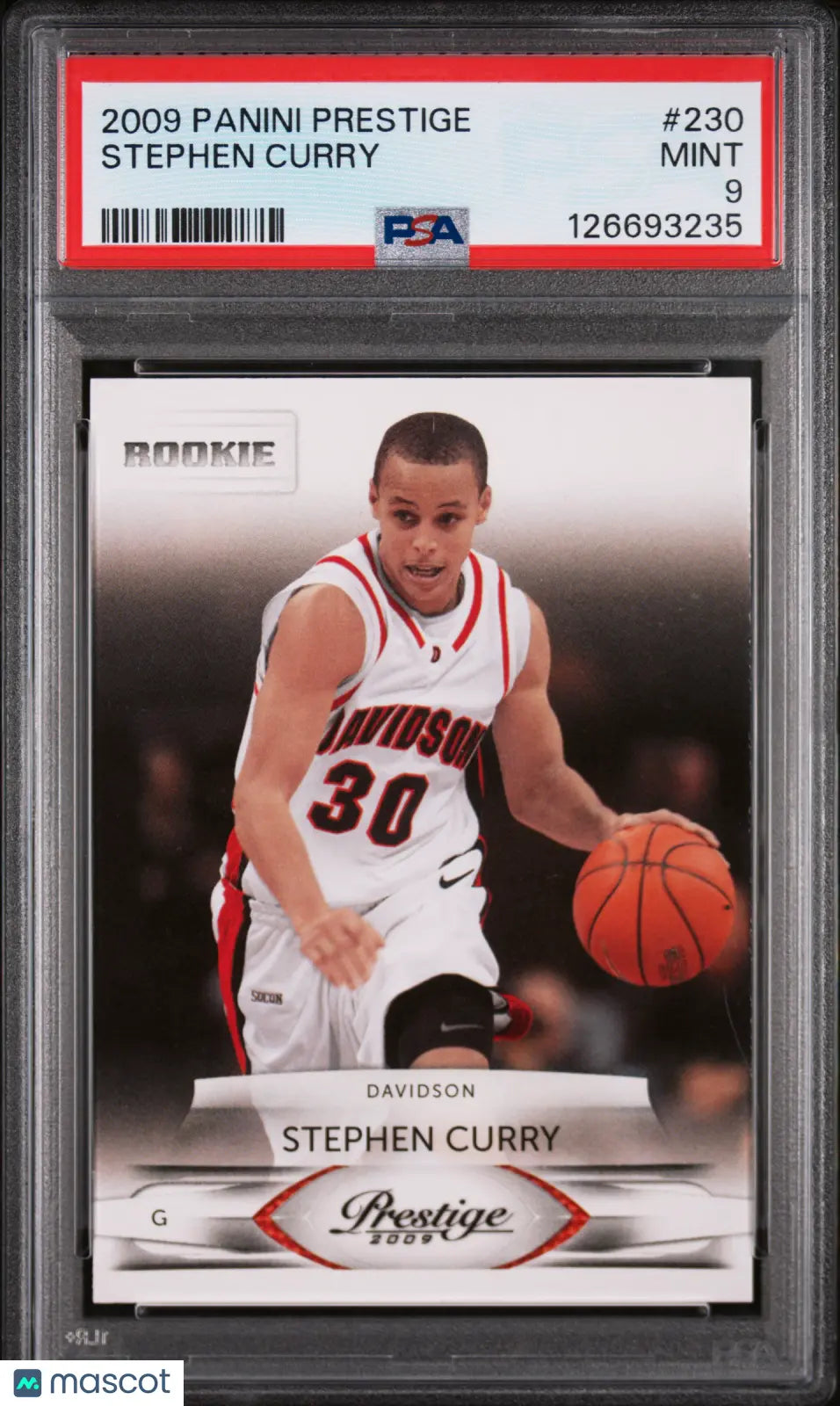 Stephen Curry RC Rookie PSA 9 2009-10 09-10 Panini Prestige Davidson 