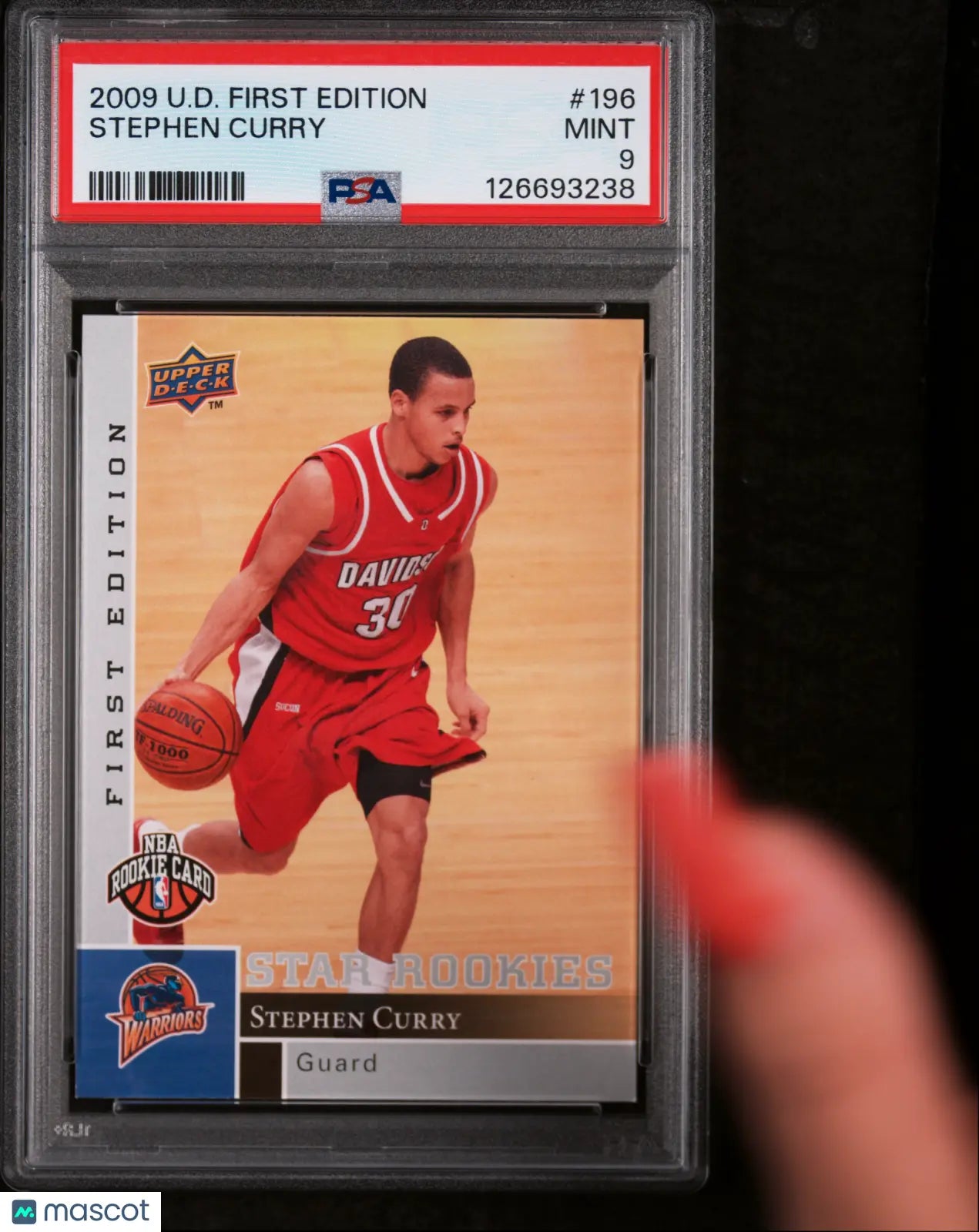 Stephen Curry RC Rookie PSA 9 2009-10 UD First 1st Edition 09-10 Upper Deck 196 