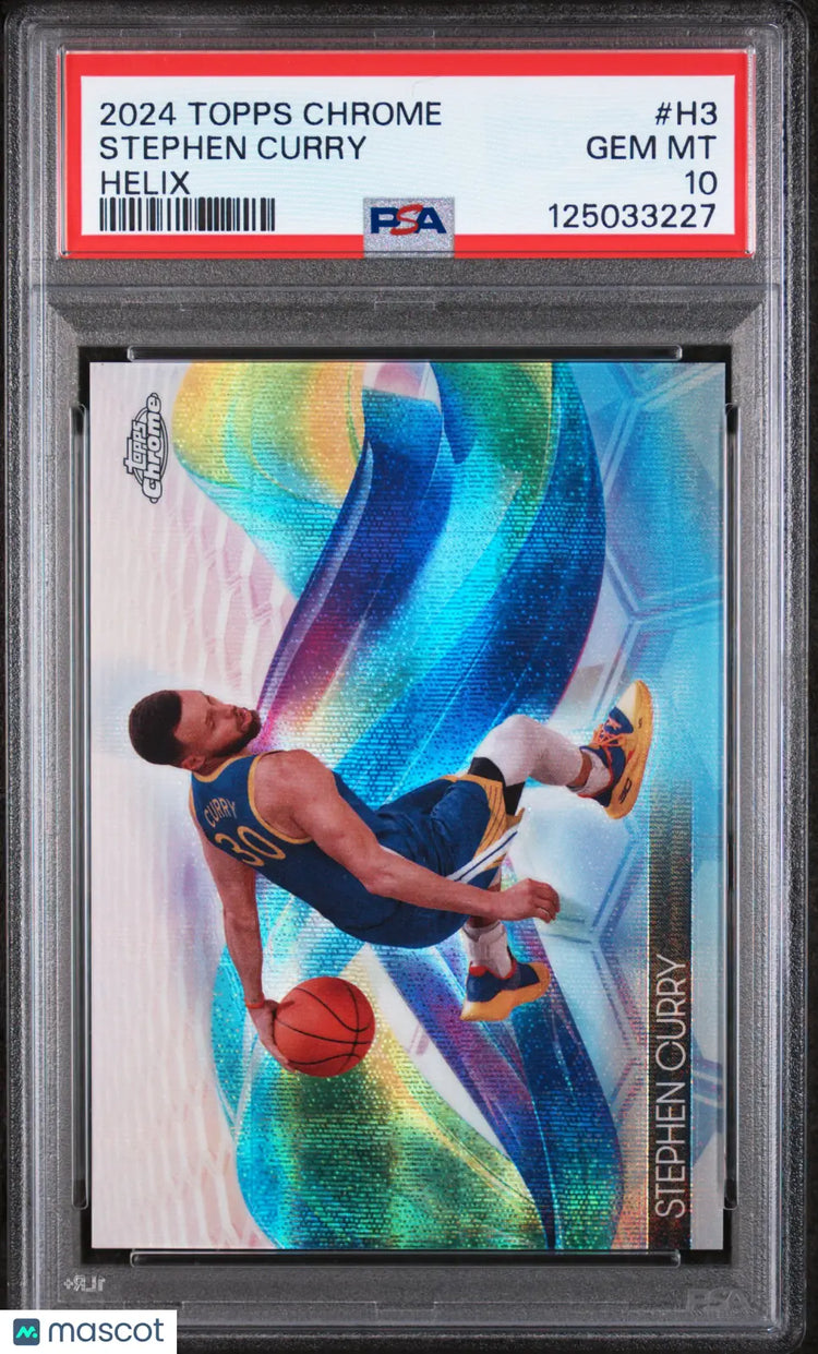 Stephen Curry #H3 PSA 10 2024-25 24-25 Topps Chrome NBA Helix SP SSP 
