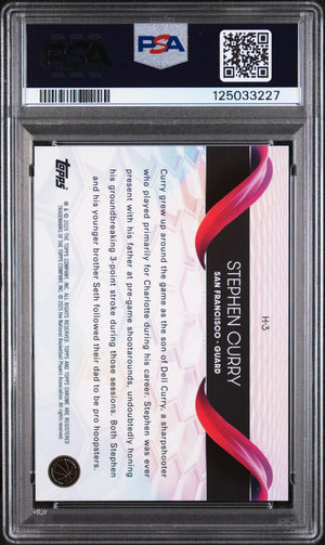 Stephen Curry #H3 PSA 10 2024-25 24-25 Topps Chrome NBA Helix SP SSP 