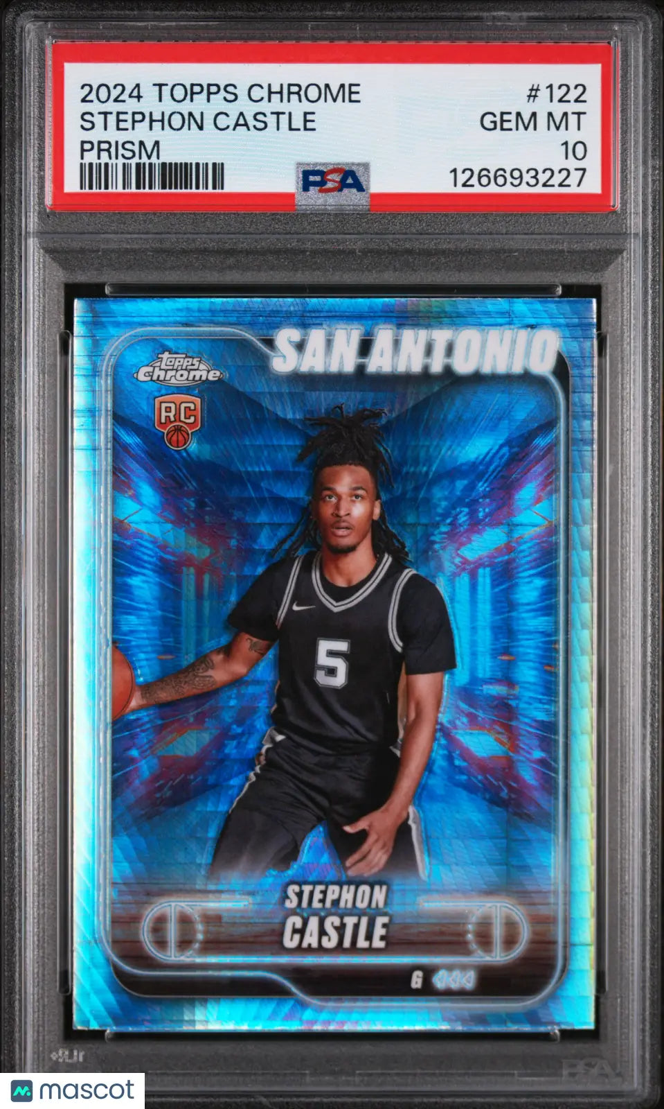 Stephon Castle RC Prism PSA 10 2024-25 Topps Chrome Rookie 24-25 