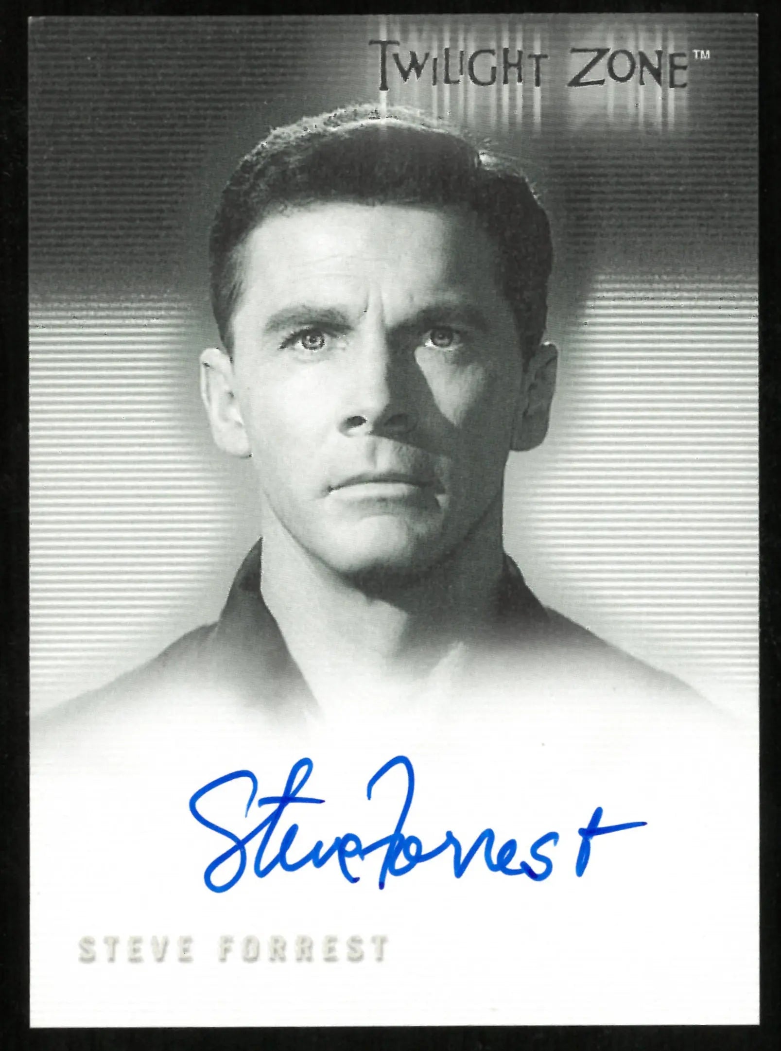 Steve Forrest as Major Robert Grimes Twilight Zone Auto Autograph #A-55 