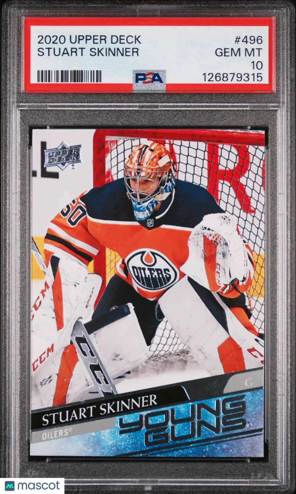Stuart Skinner Young Guns PSA 10 UD Upper Deck RC Rookie 2020-21 20-21 