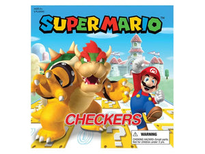 Super Mario Vs Bowser Checkers & Tic Tac Toe - Board Game 