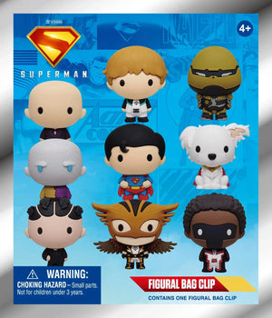 Superman Legacy Movie 3D Foam Bag Clips 