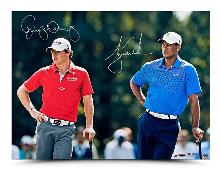 Tiger Woods & Wayne Gretzky Autographed “Rarefied Air” 16 x 20 
