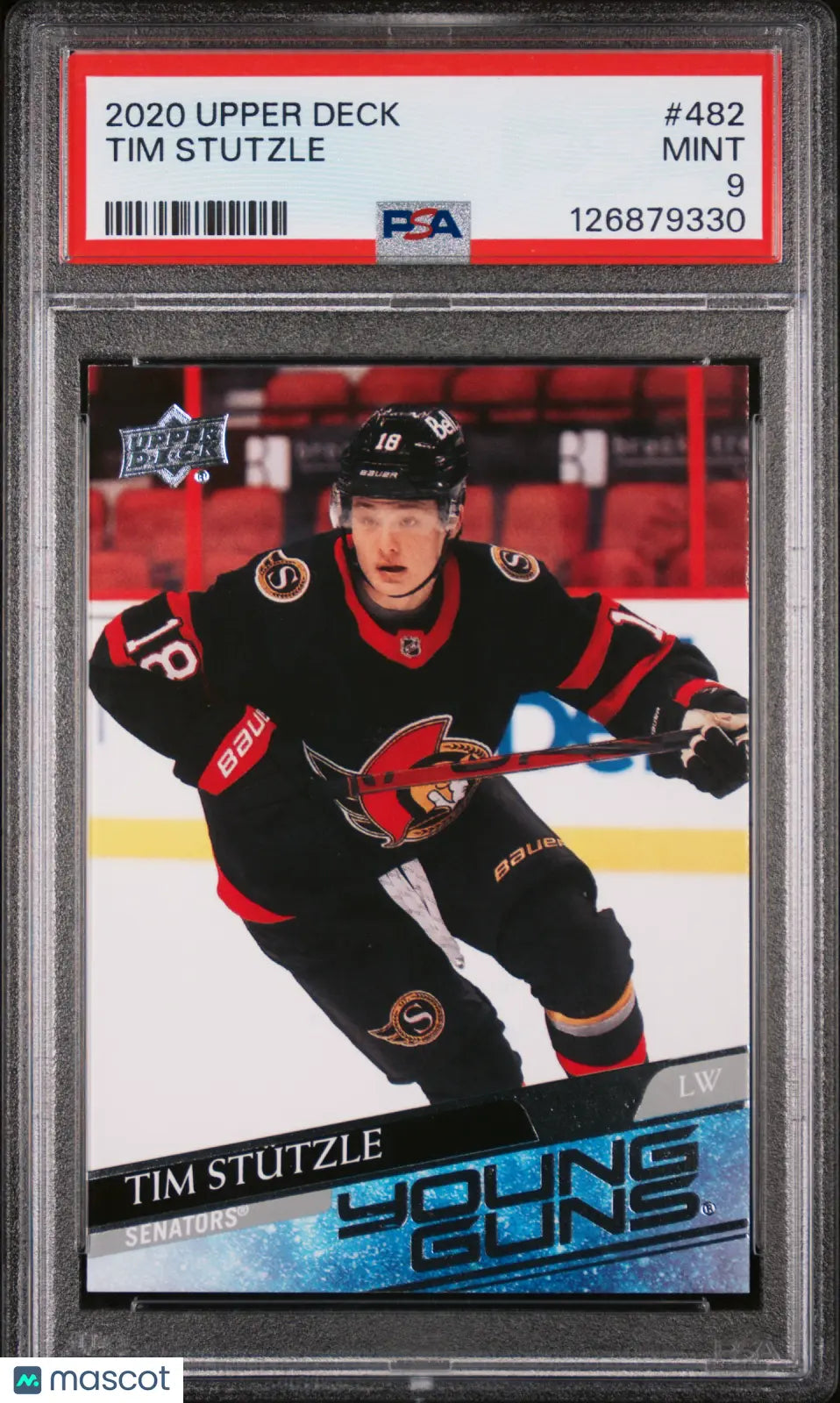 Tim Stutzle Young Guns RC PSA 9 Rookie UD Upper Deck 2020-21 20-21 