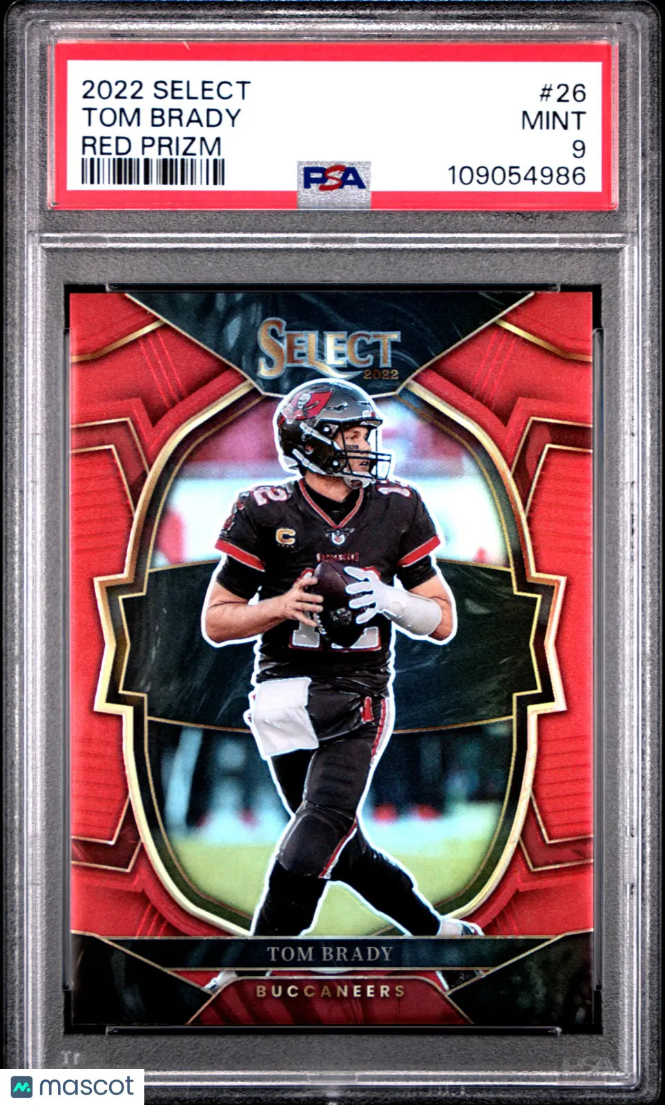 Tom Brady /99 Red Prizm PSA 9 2022 Panini Select Buccaneers 