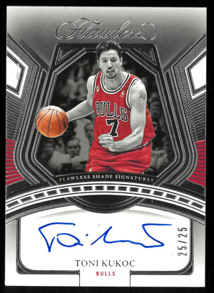 Toni Kukoc Auto /25 25/25 Shade 2023-24 BULLS Flawless Autograph 