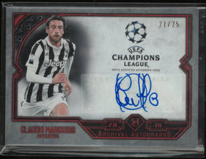 Topps 2017-18 UEFA Champions League Museum Collection Claudio Marchisio Autograph /25 