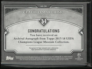 Topps 2017-18 UEFA Champions League Museum Collection Claudio Marchisio Autograph /25 
