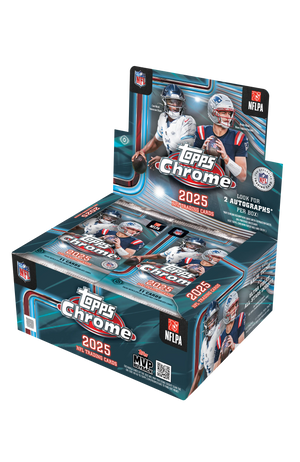 Topps 2025 NFL Chrome Jumbo Trading Cards Box 